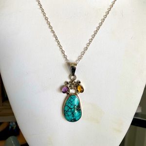 Turquoise Gemstone Necklace